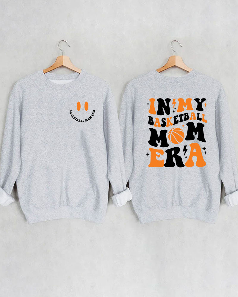 In My Basketball Mom Era Graphic Crewneck Sweatshirt