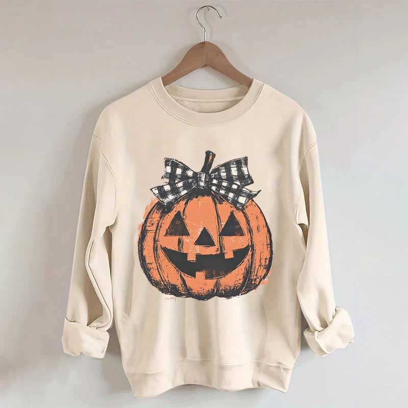 Preppy Jack o Lantern Sweatshirt