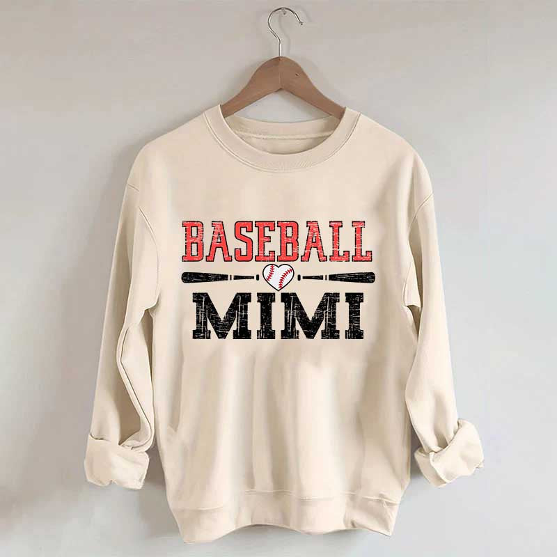 Mimi Baseball Ladies Cute Sweatshirt