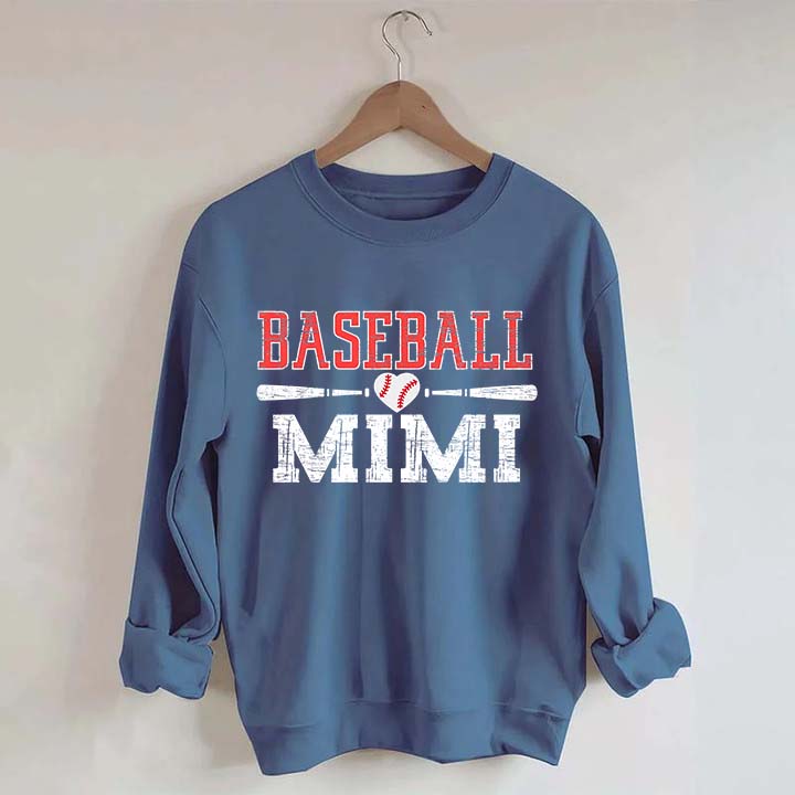 Mimi Baseball Ladies Cute Sweatshirt