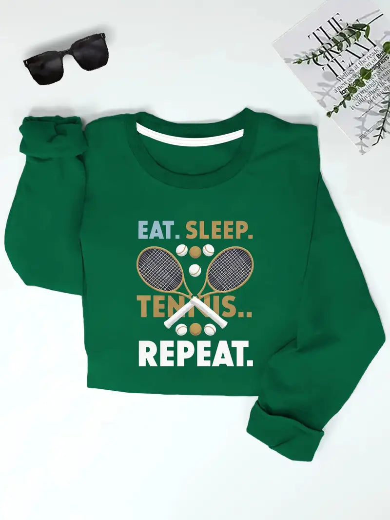 Eat. Sleep.Tennis Repeat Sweatshirt