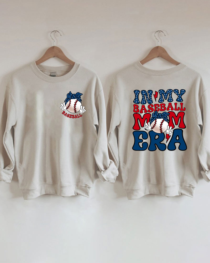 In My Baseball Mom Era Graphic Sweatshirt