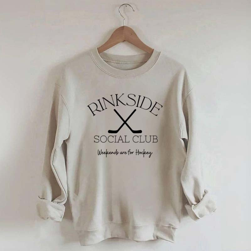 Rinkside Social Club Weekends Are For Hockey Sweatshirt
