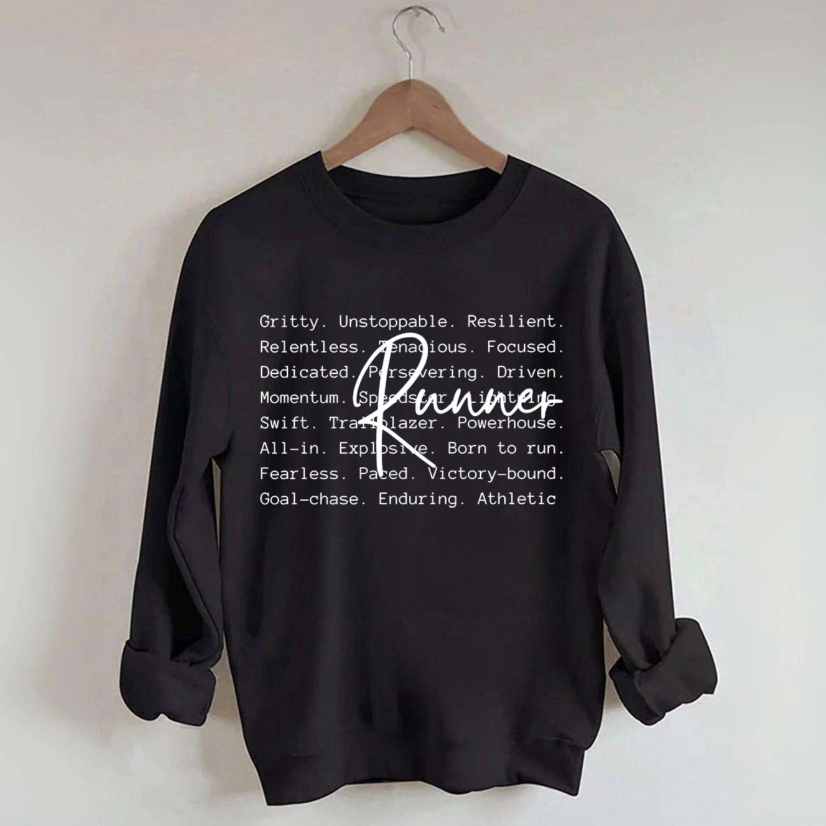 Runner Words Marathon Sweatshirt