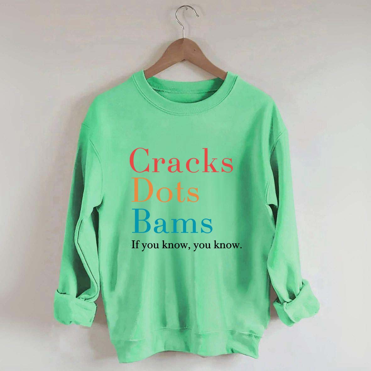 Cracks Dots Bams Sweatshirt