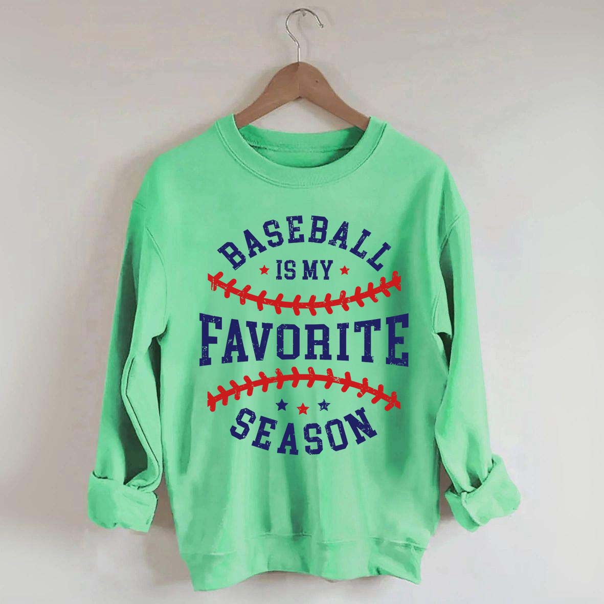 Retro Baseball Is My Favorite Season Sweatshirt
