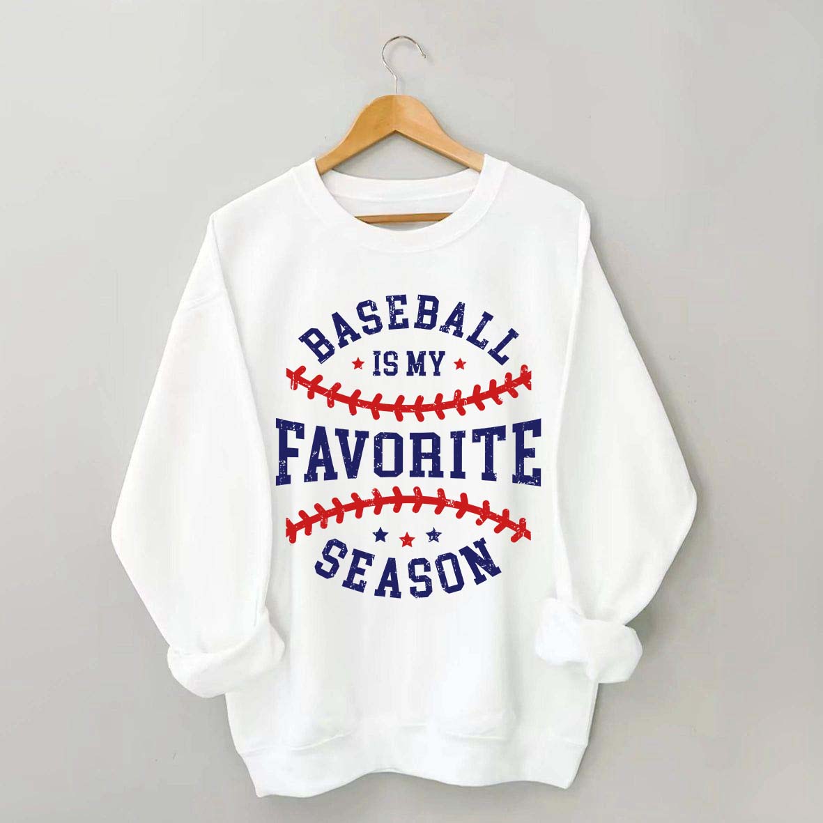 Retro Baseball Is My Favorite Season Sweatshirt