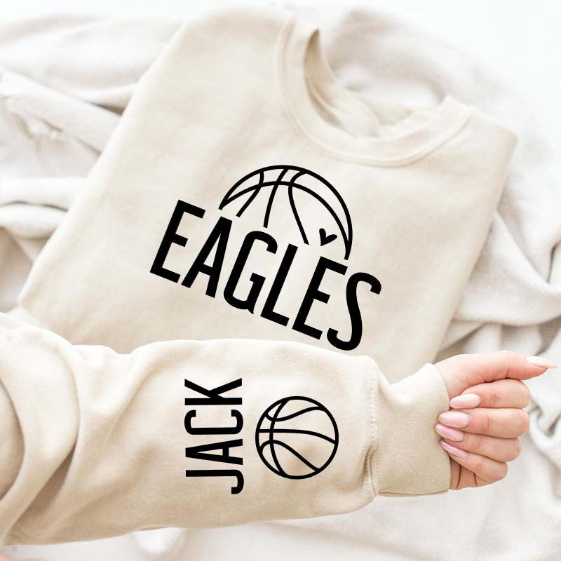 Custom Name Basketball Team Spirit Sweatshirt