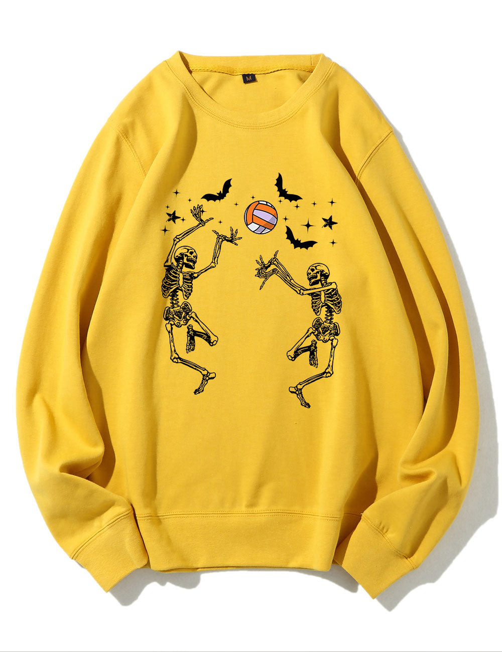 Dancing Skeletons Funny Halloween Volleyball Sweatshirt
