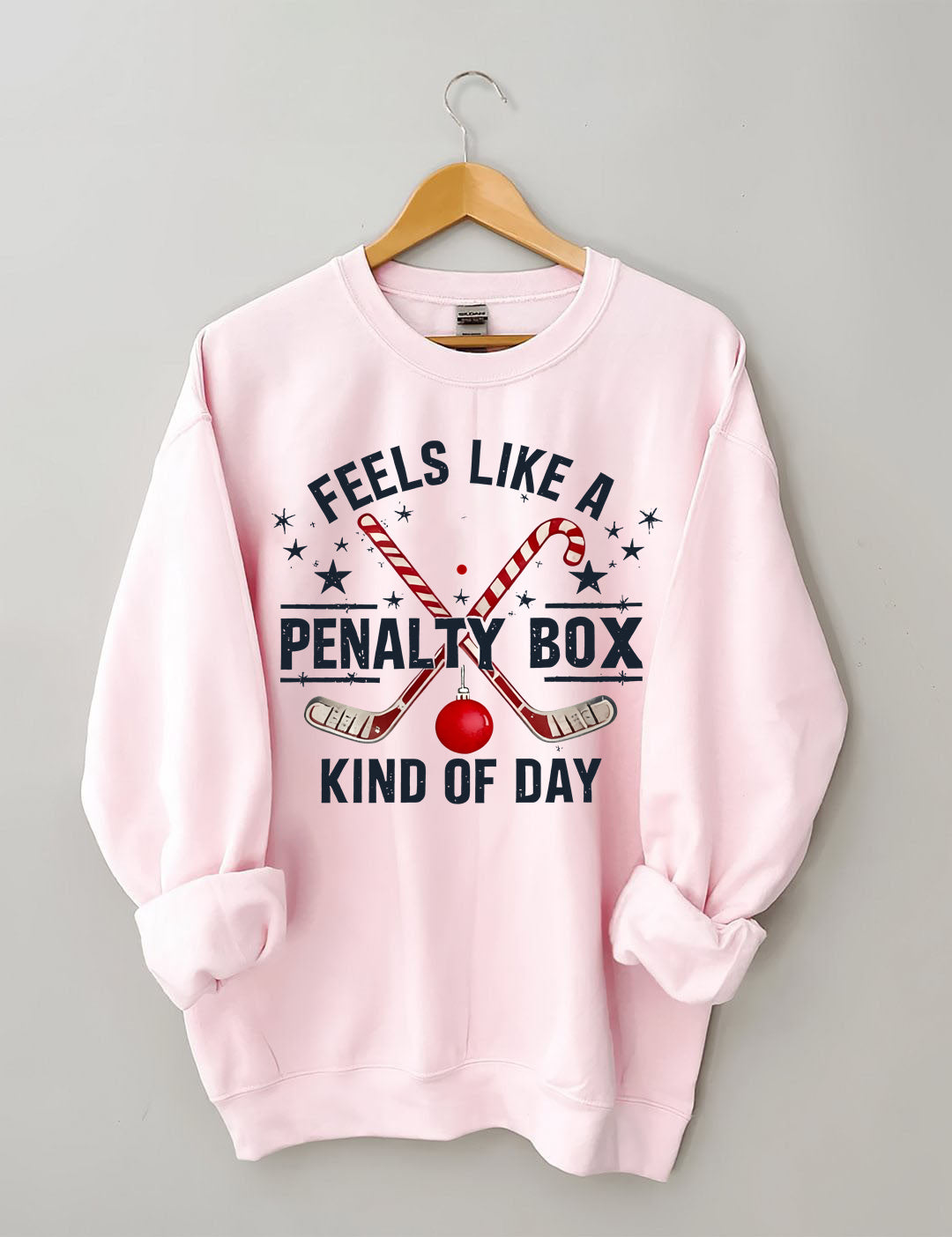 Hockey Penalty Box Christmas Sweatshirt.