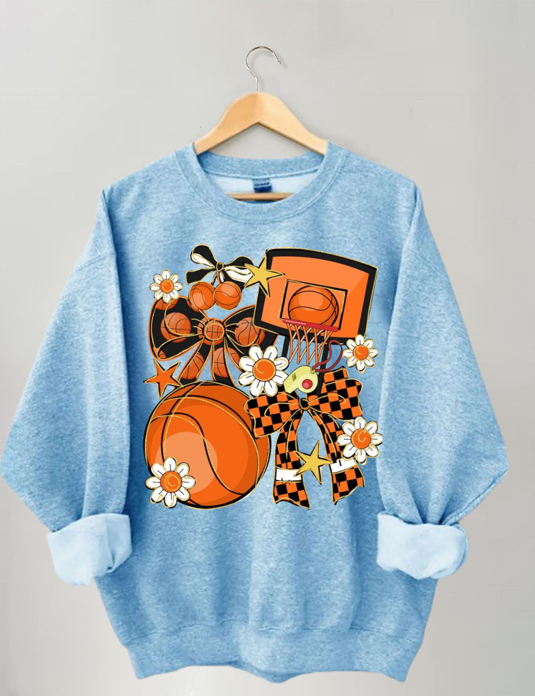 Basketball Coquette, Game Day Basketball Sweatshirt