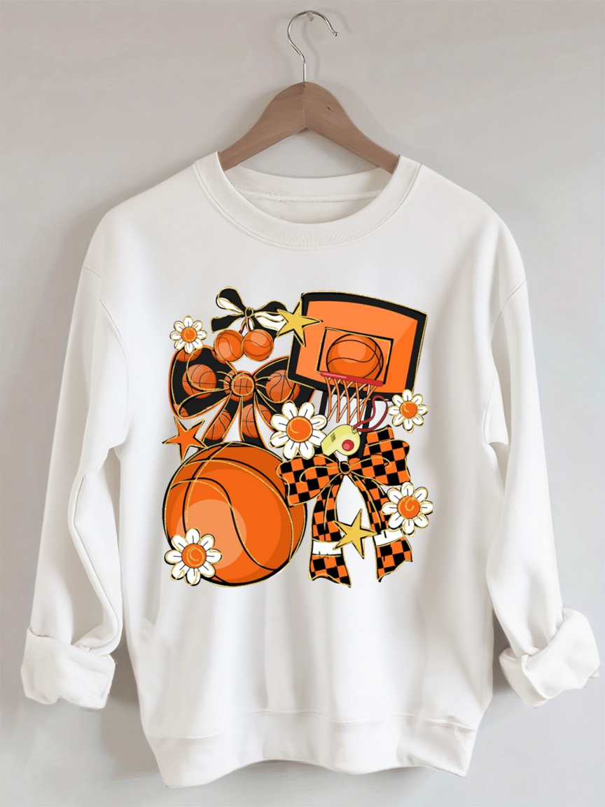 Basketball Coquette, Game Day Basketball Sweatshirt
