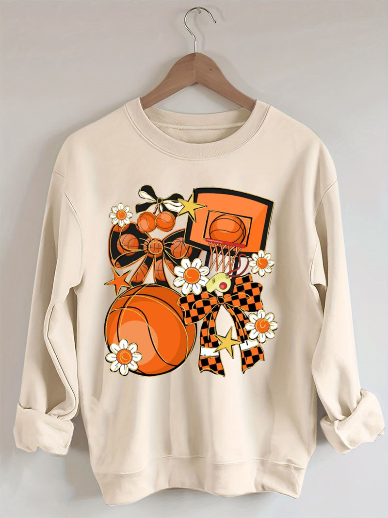 Basketball Coquette, Game Day Basketball Sweatshirt
