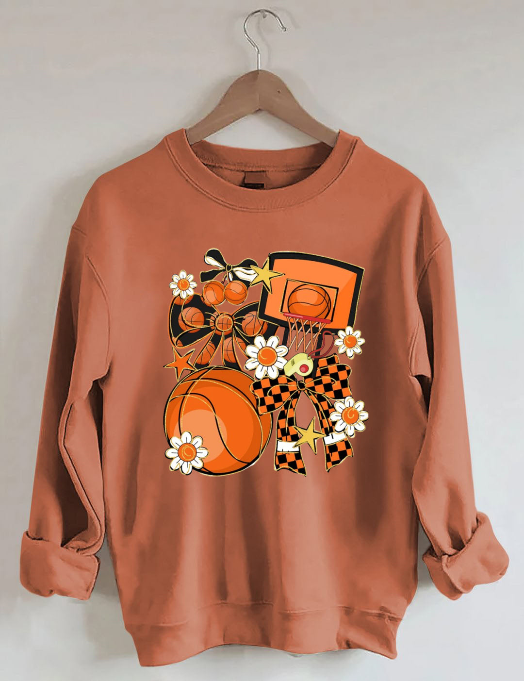 Basketball Coquette, Game Day Basketball Sweatshirt