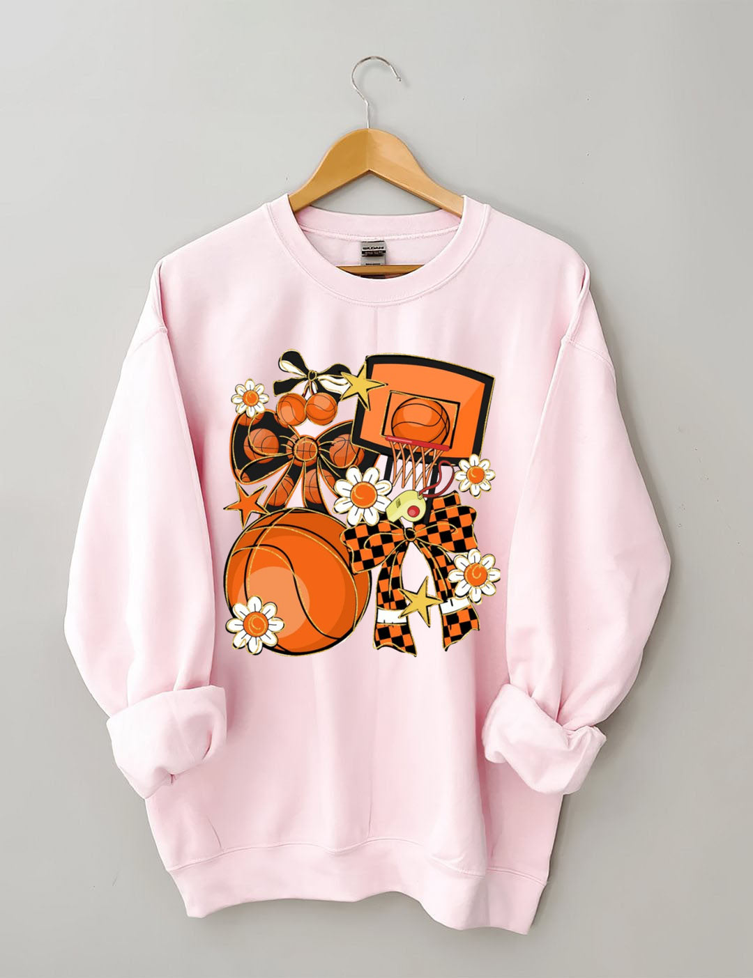 Basketball Coquette, Game Day Basketball Sweatshirt