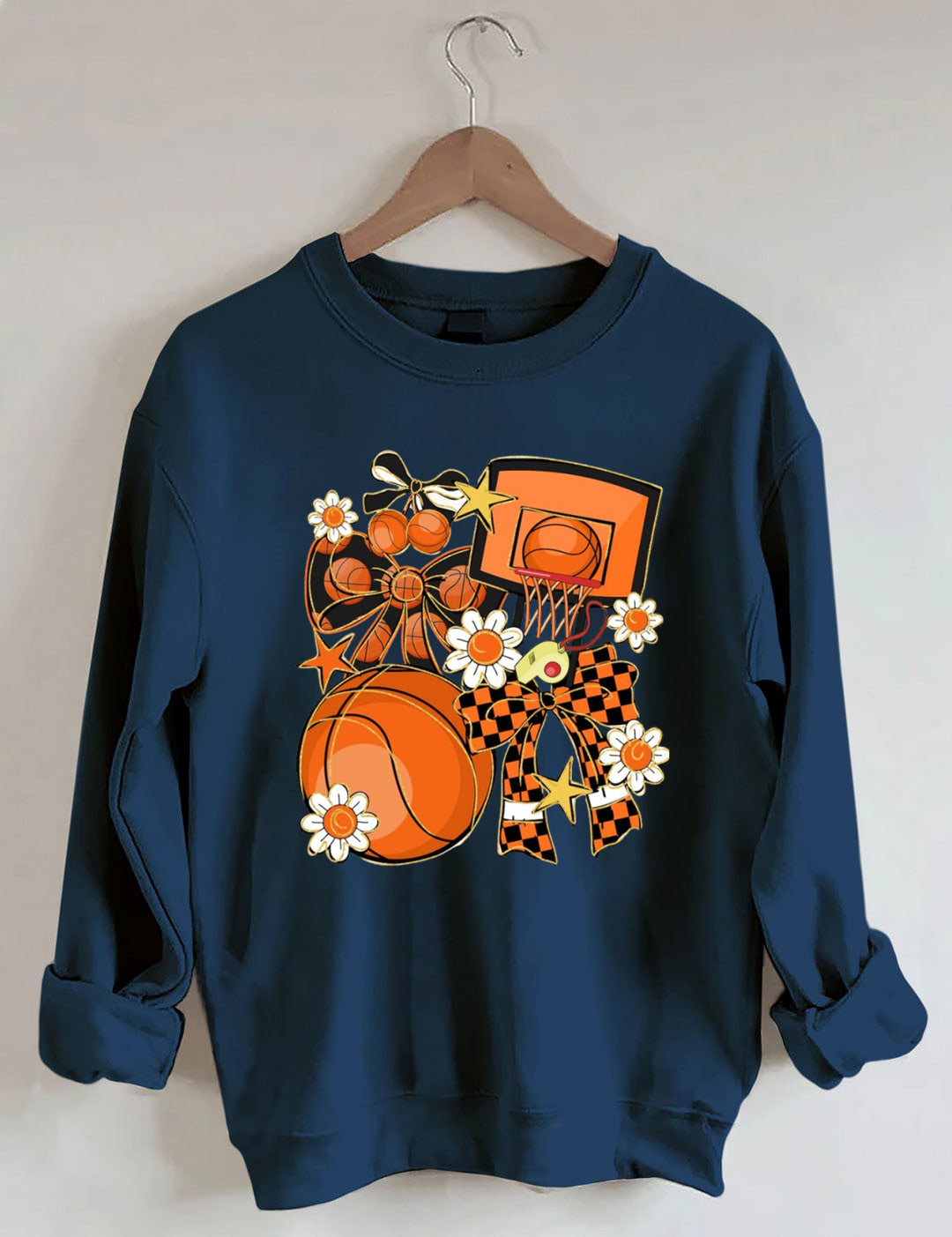 Basketball Coquette, Game Day Basketball Sweatshirt