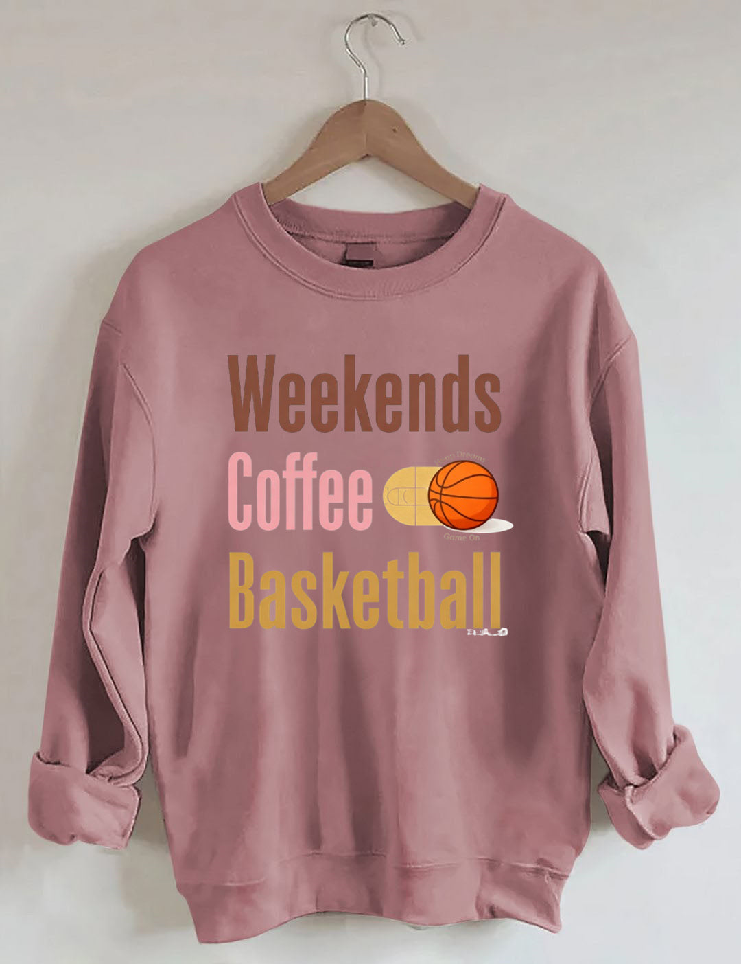 Weekends Coffee Basketball Sweatshirt