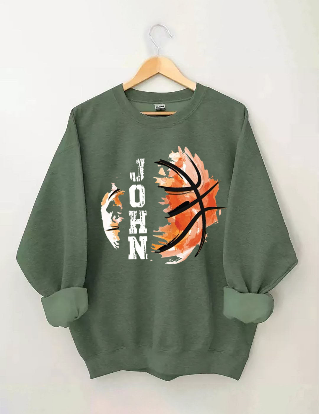 Custom Name Basketball Sweatshirt