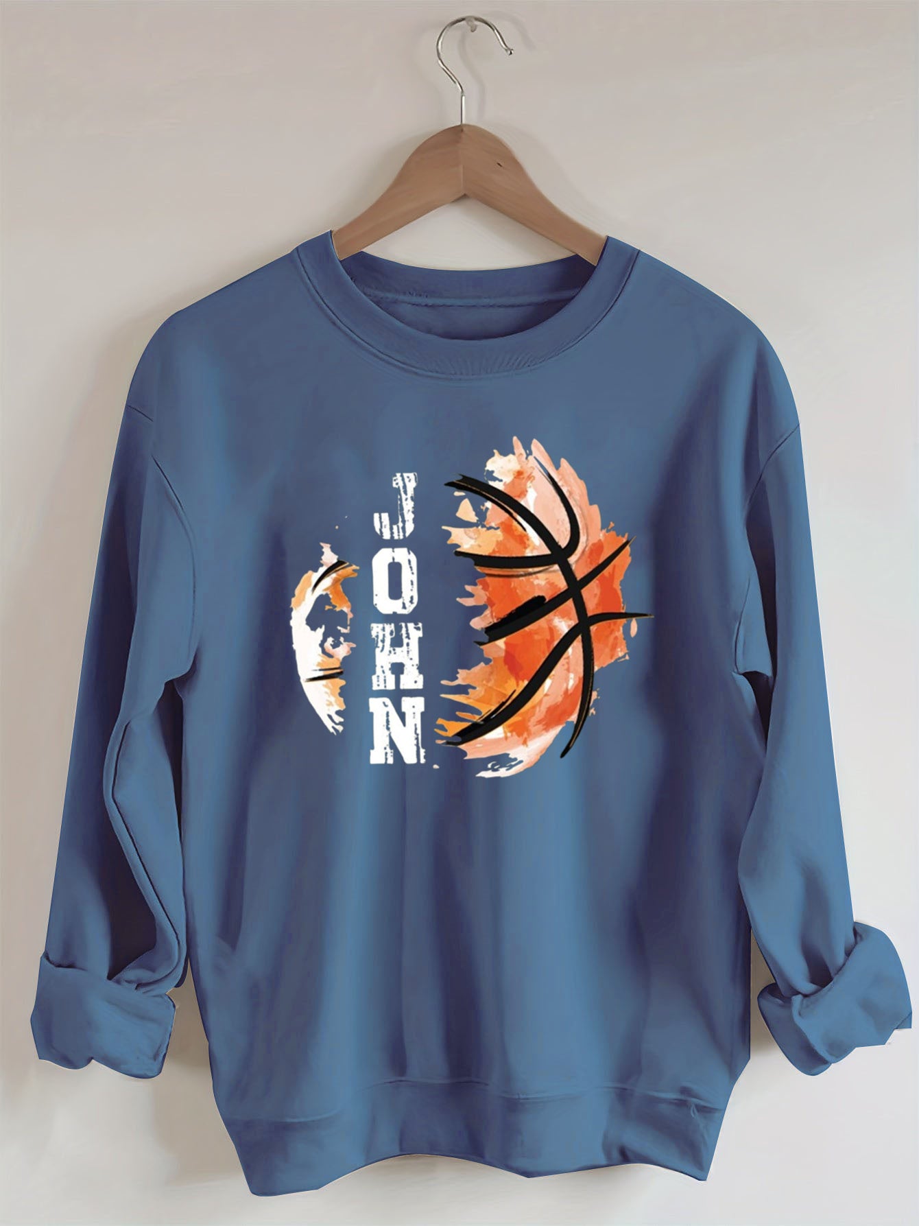 Custom Name Basketball Sweatshirt