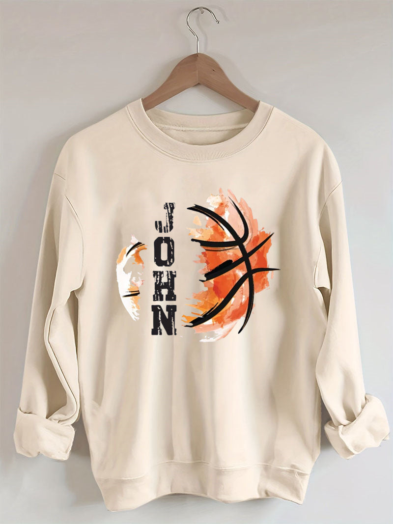 Custom Name Basketball Sweatshirt