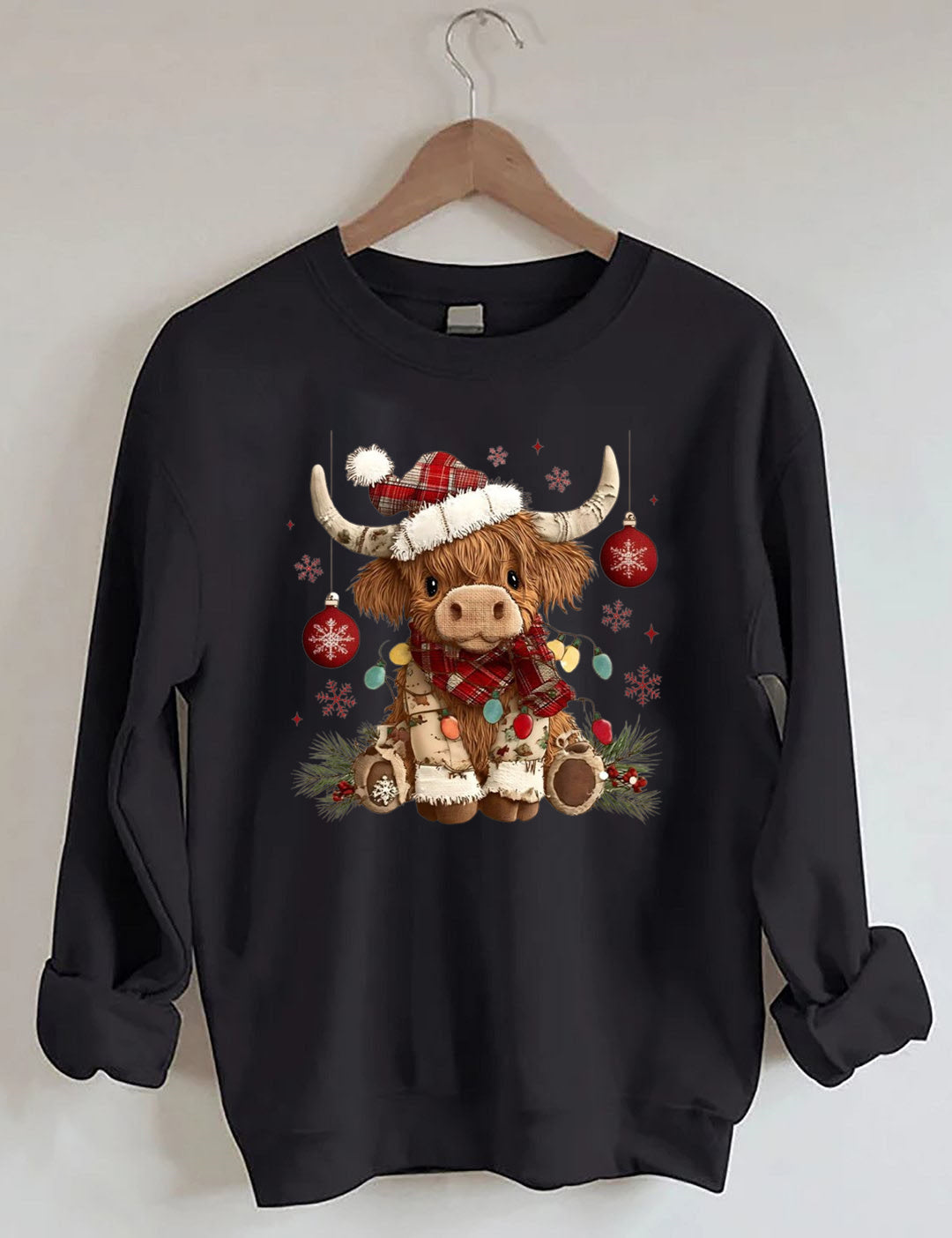 Christmas Highland Cow Sweatshirt