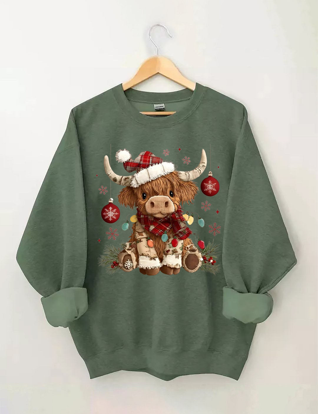 Christmas Highland Cow Sweatshirt