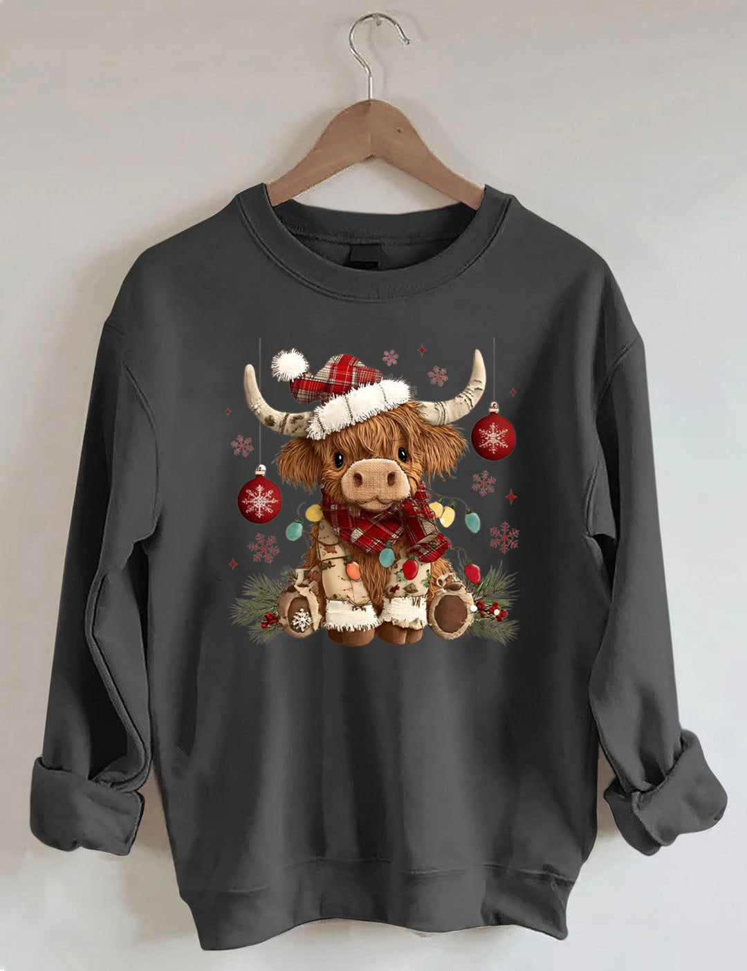 Christmas Highland Cow Sweatshirt