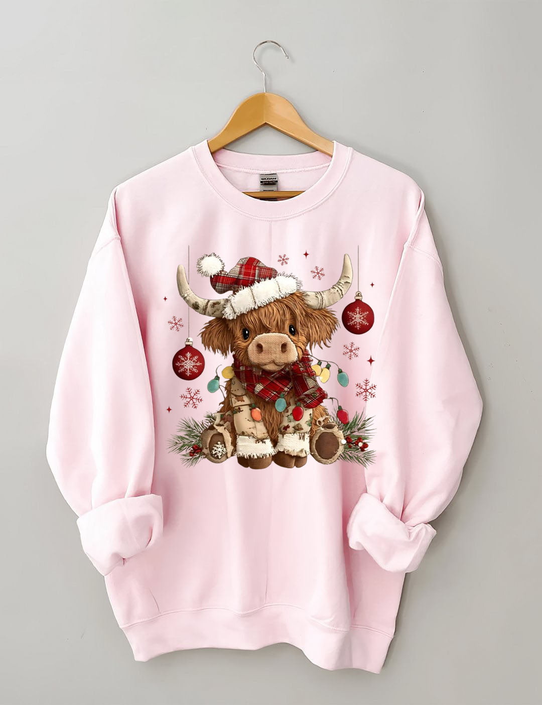 Christmas Highland Cow Sweatshirt