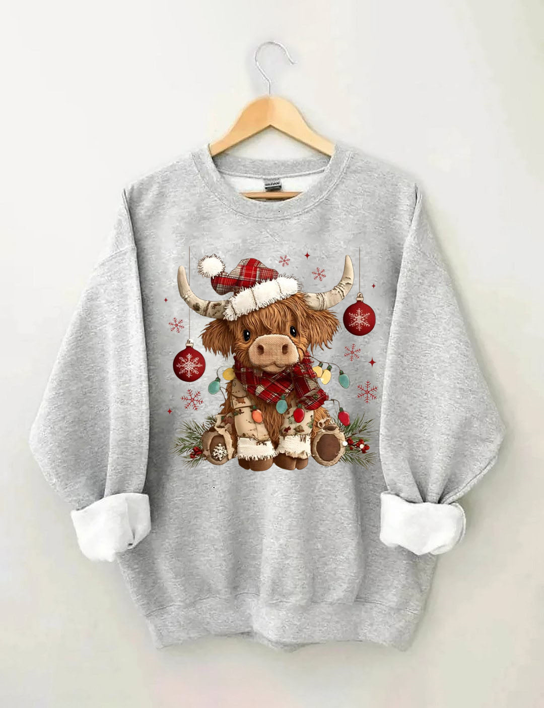 Christmas Highland Cow Sweatshirt