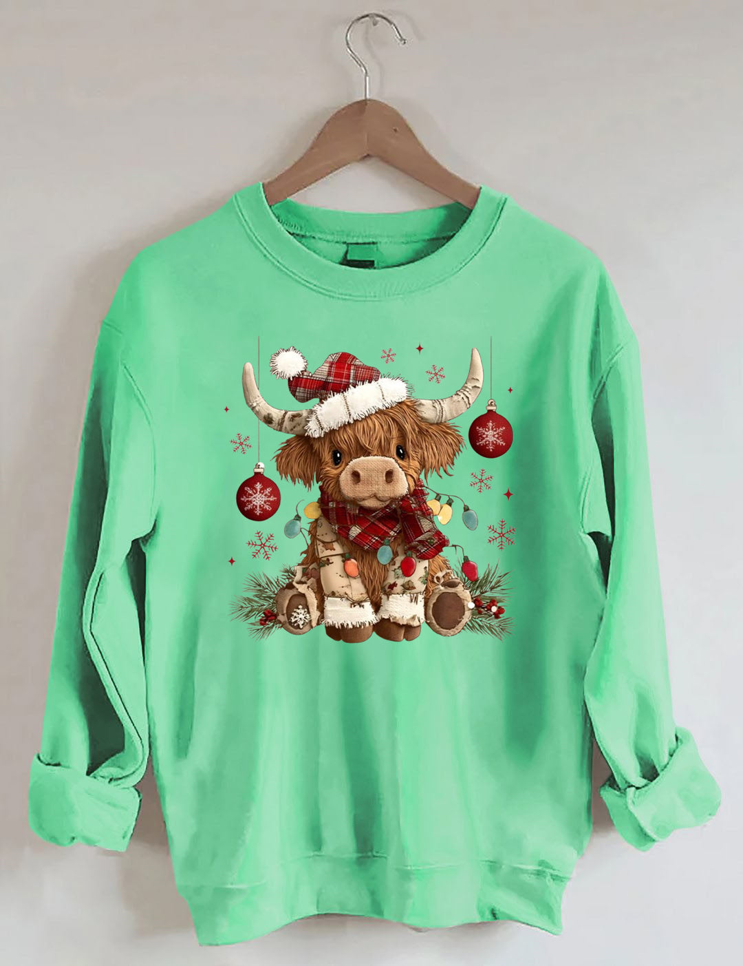 Christmas Highland Cow Sweatshirt
