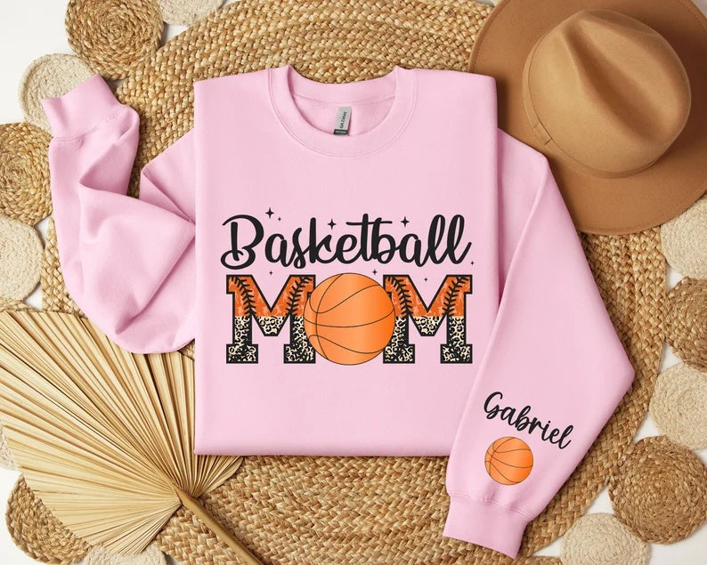 Custom Name Basketball Mom Sweatshirt