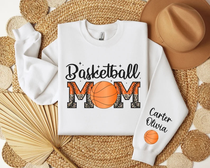Custom Name Basketball Mom Sweatshirt