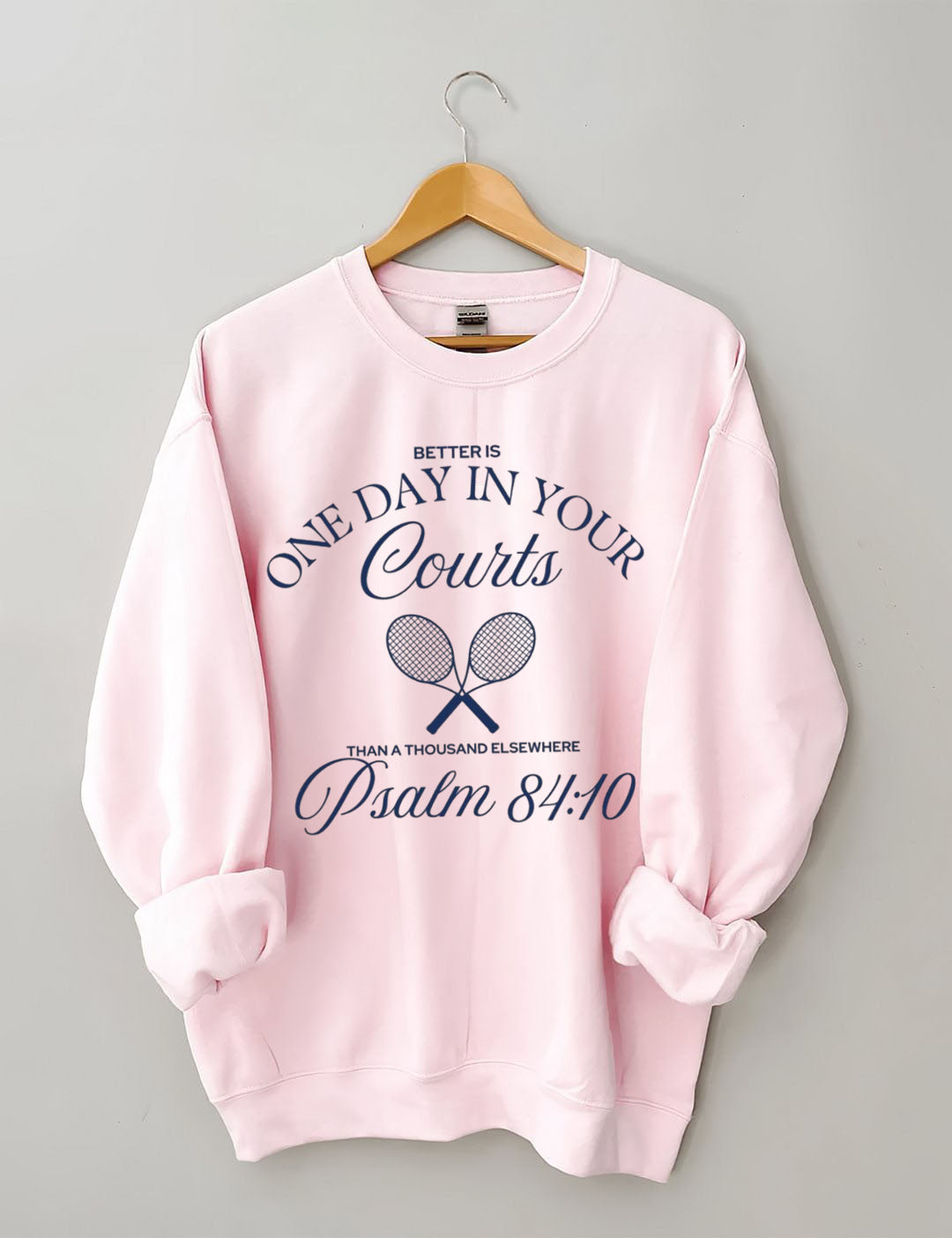 Preppy Tennis Player Christian Tennis Sweatshirt
