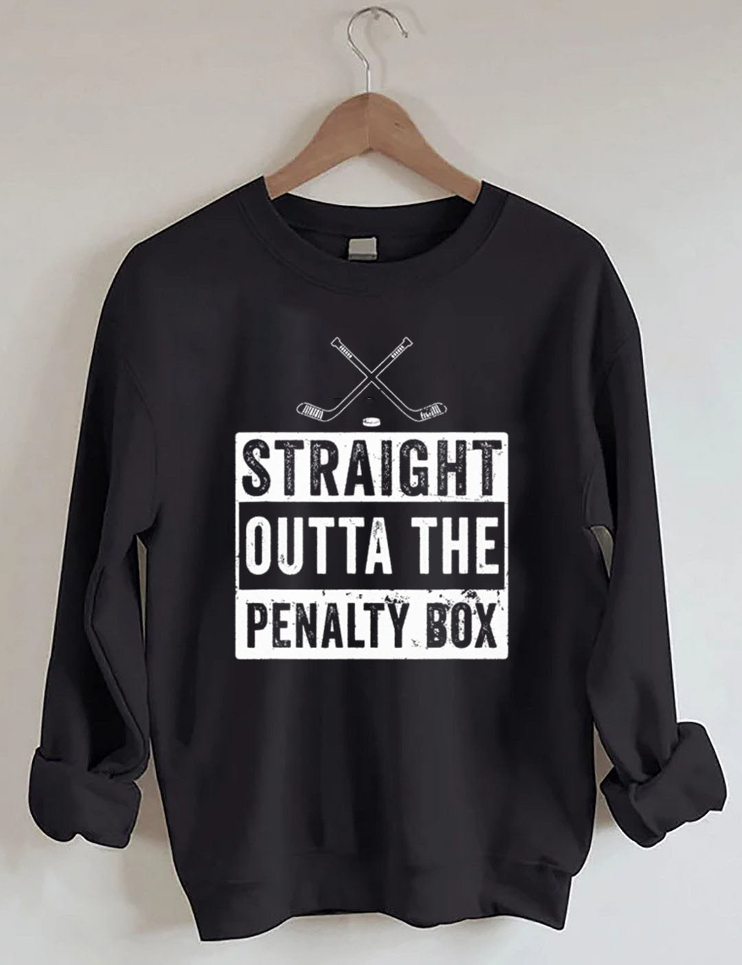 Ice Hockey Player Straight Outta The Penalty Box Sweatshirt