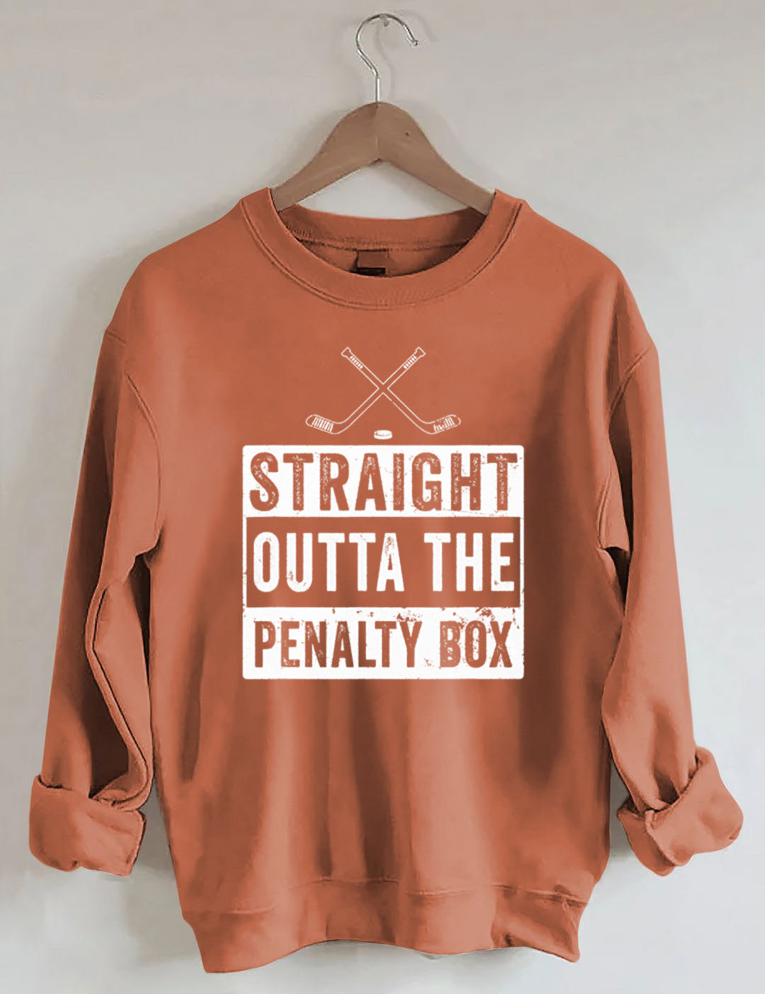 Ice Hockey Player Straight Outta The Penalty Box Sweatshirt