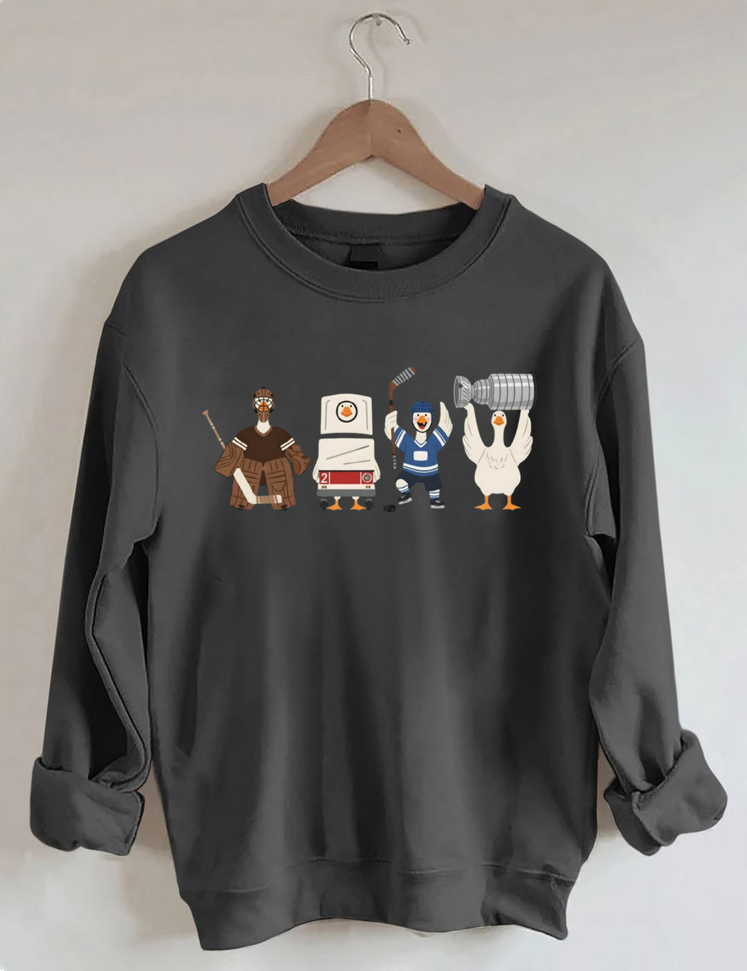 Funny Hockey Goose Sweatshirt