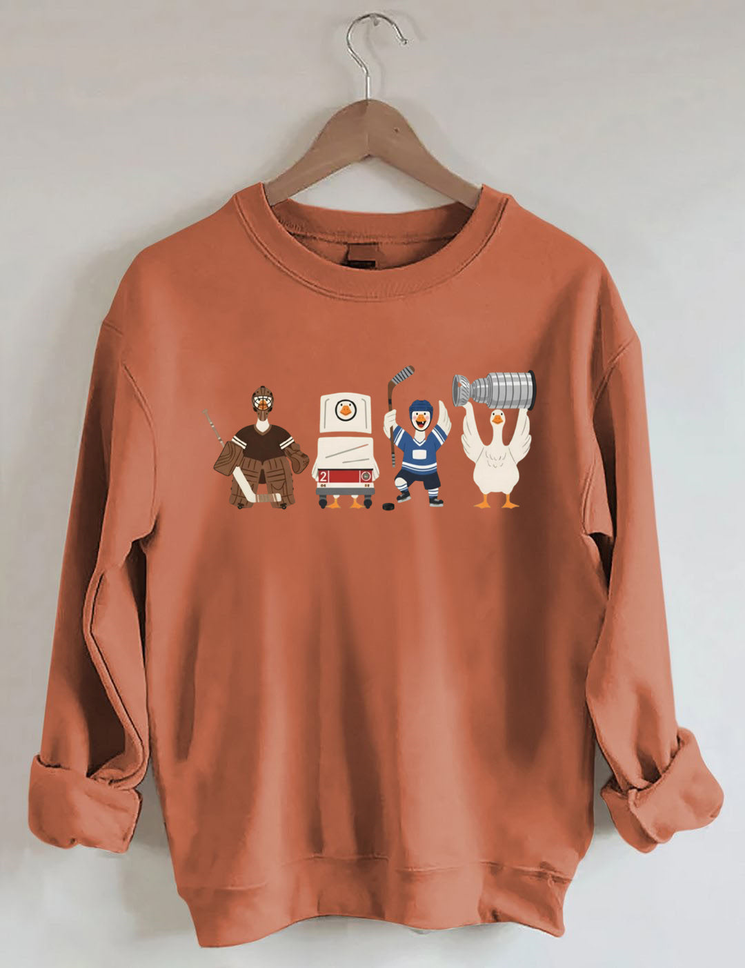 Funny Hockey Goose Sweatshirt