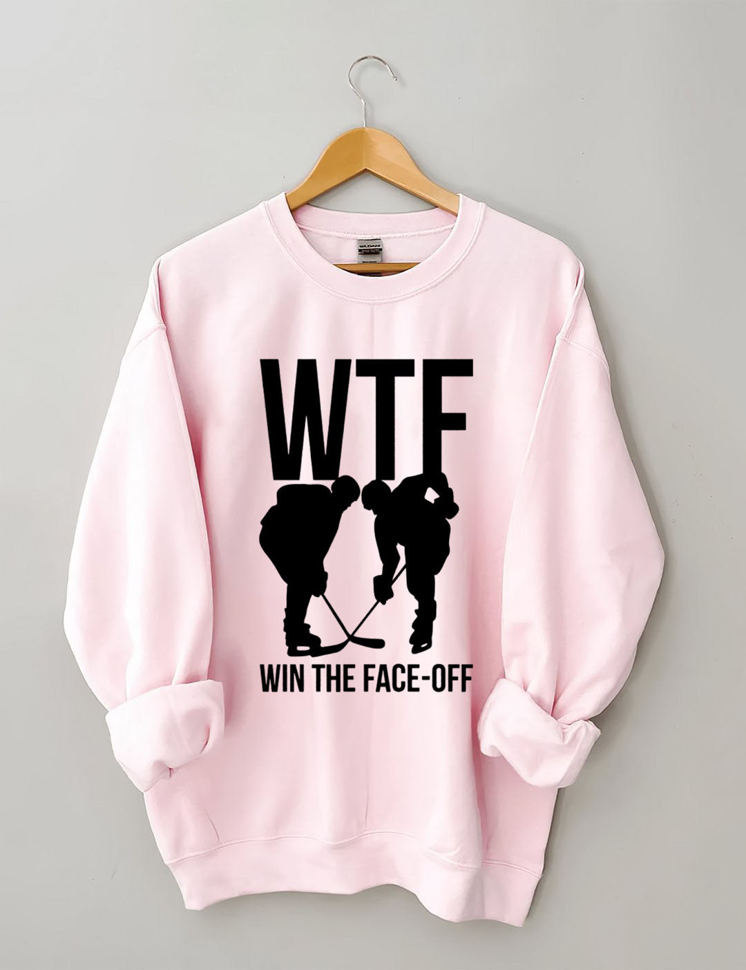WTF Win The Face-off Hockey Sweatshirt