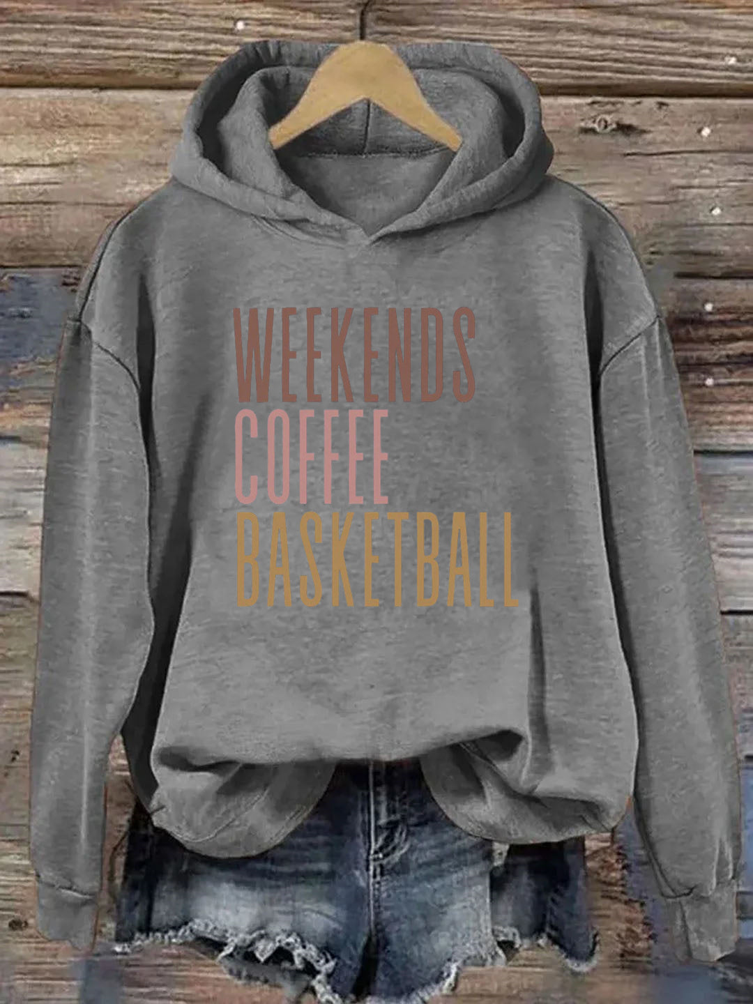 Weekends Coffee Basketball Hoodie