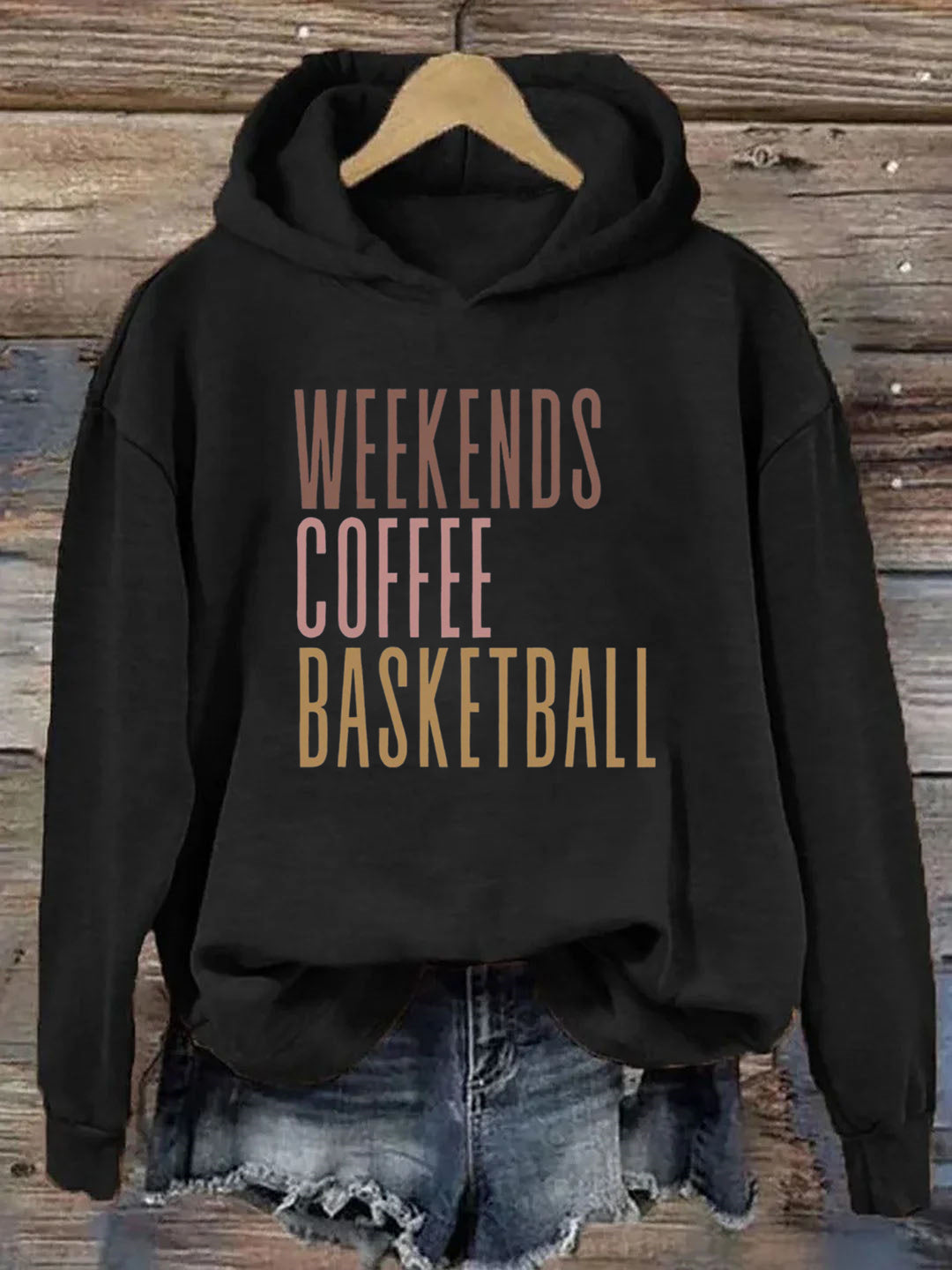 Weekends Coffee Basketball Hoodie