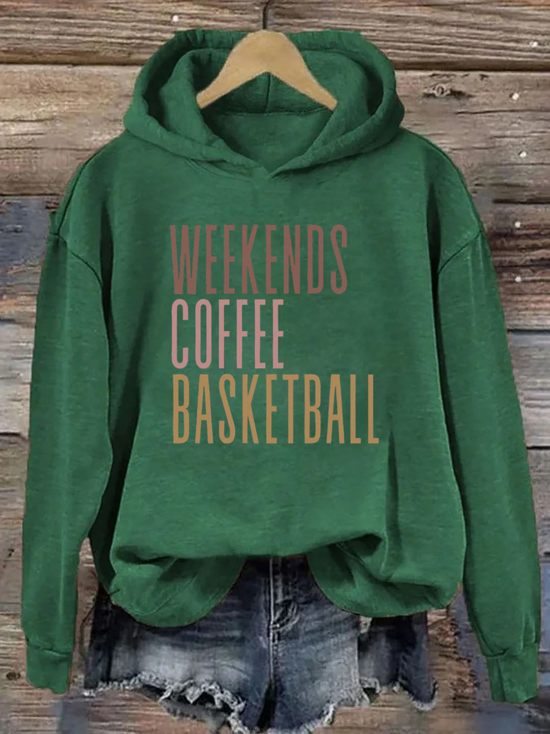 Weekends Coffee Basketball Hoodie