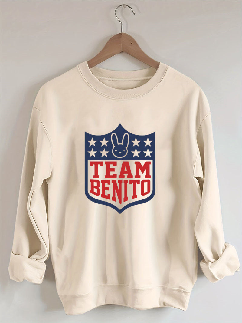 Team Benito Bowl Football Bunny Sweatshirt