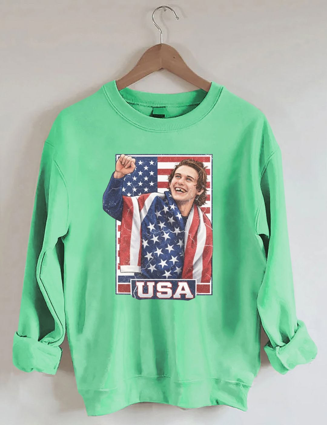 Jack Hughes Usa Gold Hockey,Patriotic hockey Fan,American Hockey Pride Gift Sweatshirt