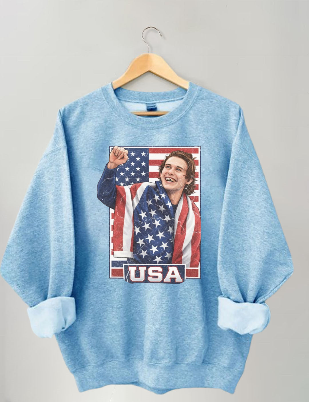 Jack Hughes Usa Gold Hockey,Patriotic hockey Fan,American Hockey Pride Gift Sweatshirt