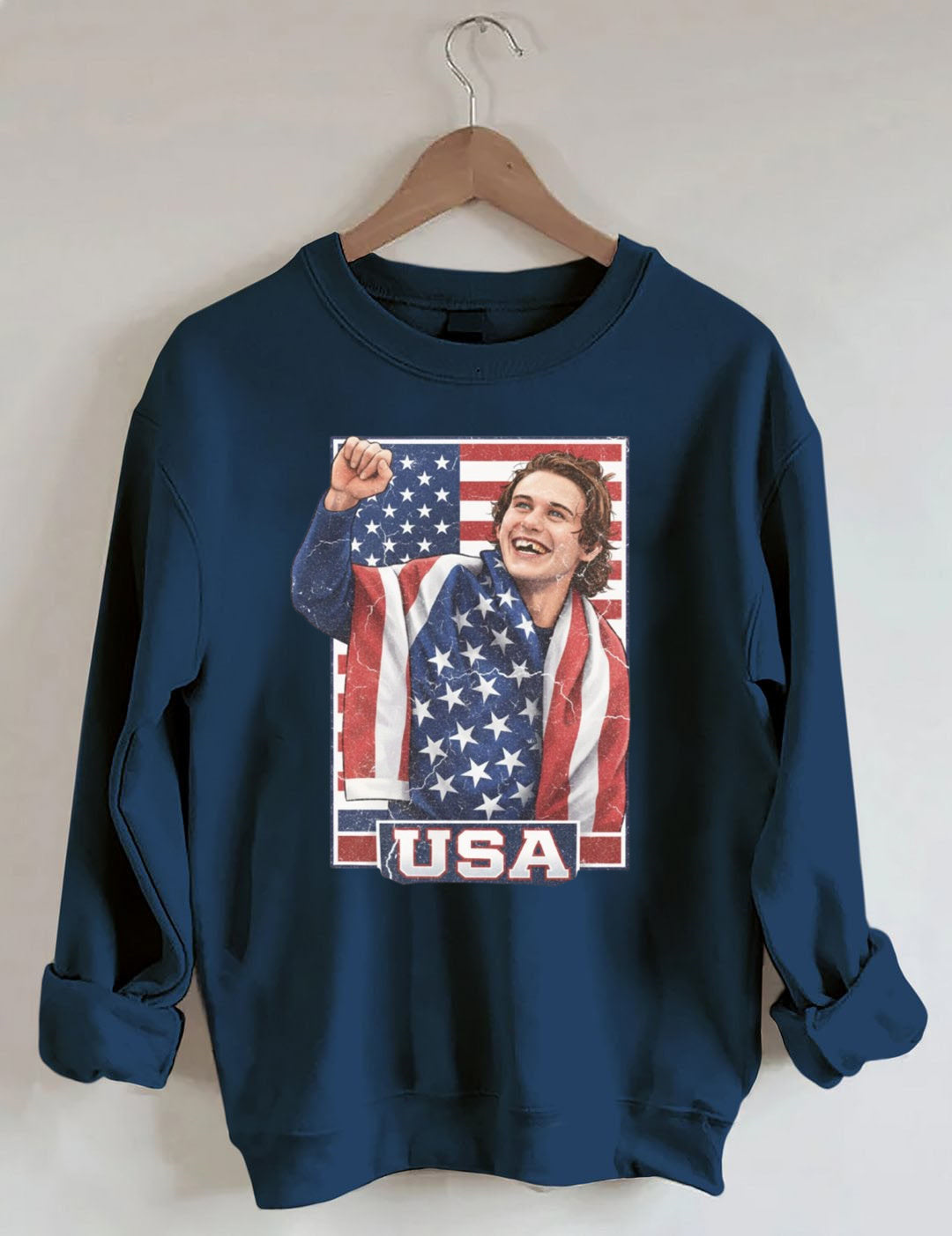 Jack Hughes Usa Gold Hockey,Patriotic hockey Fan,American Hockey Pride Gift Sweatshirt