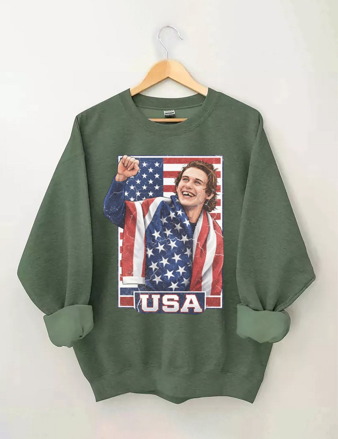 Jack Hughes Usa Gold Hockey,Patriotic hockey Fan,American Hockey Pride Gift Sweatshirt
