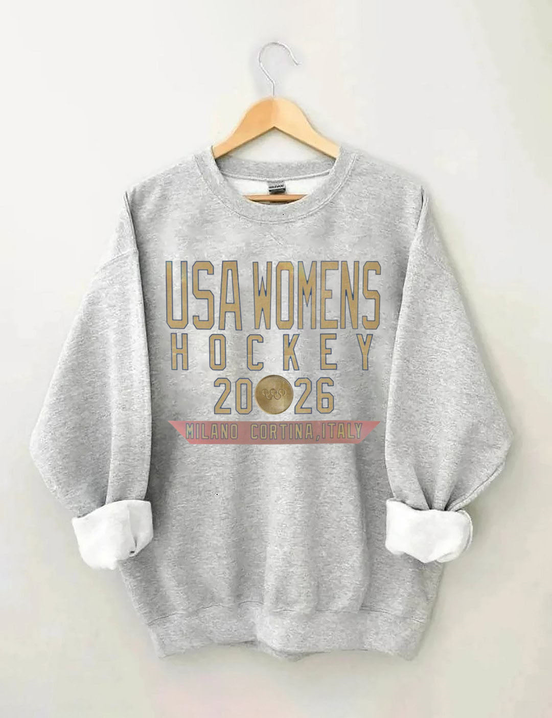 Vintage USA Womens Hockey 2026 Sweatshirt