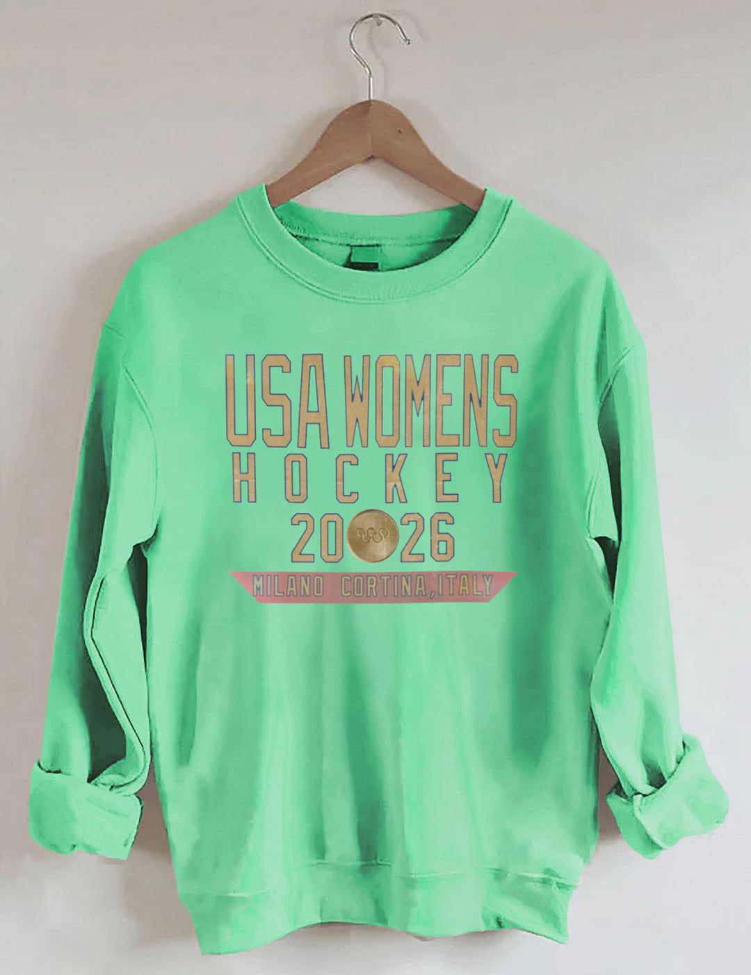 Vintage USA Womens Hockey 2026 Sweatshirt