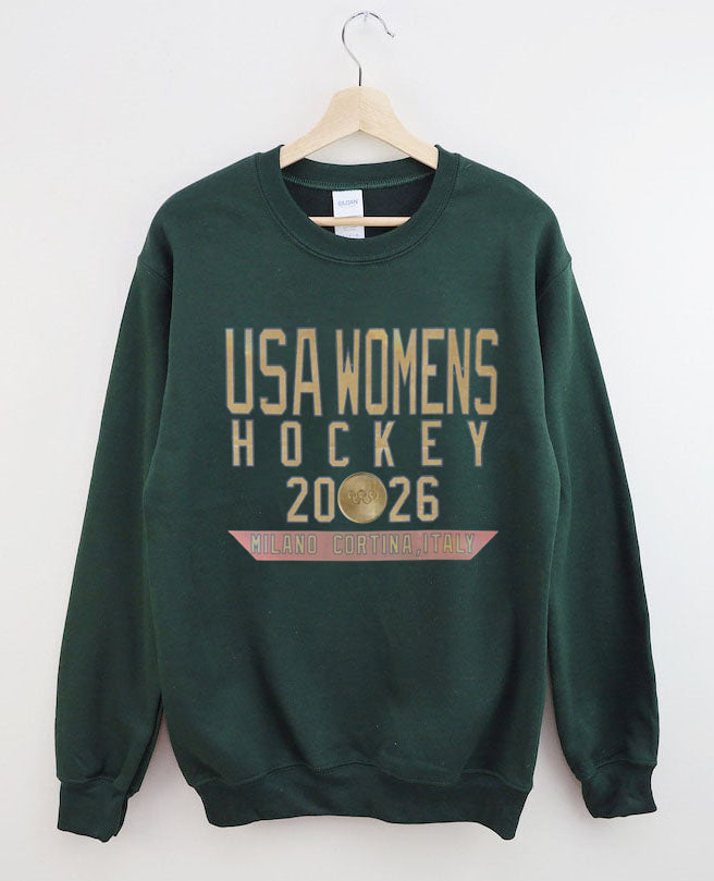 Vintage USA Womens Hockey 2026 Sweatshirt