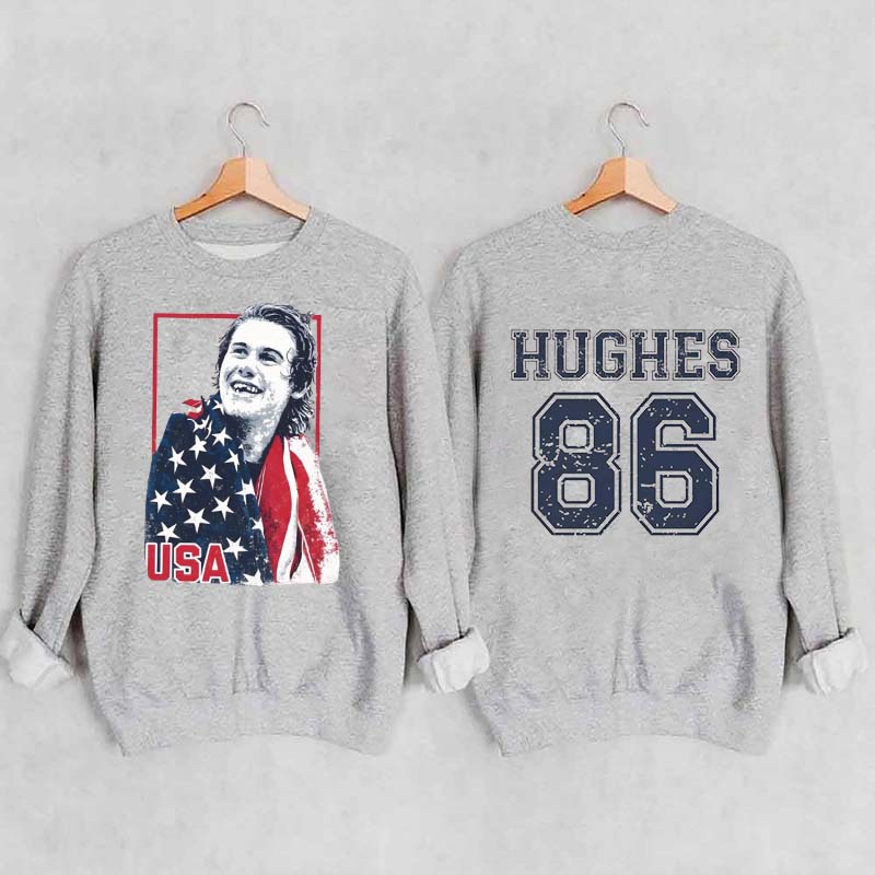 Jack Hughes Usa Gold Hockey Sweatshirt
